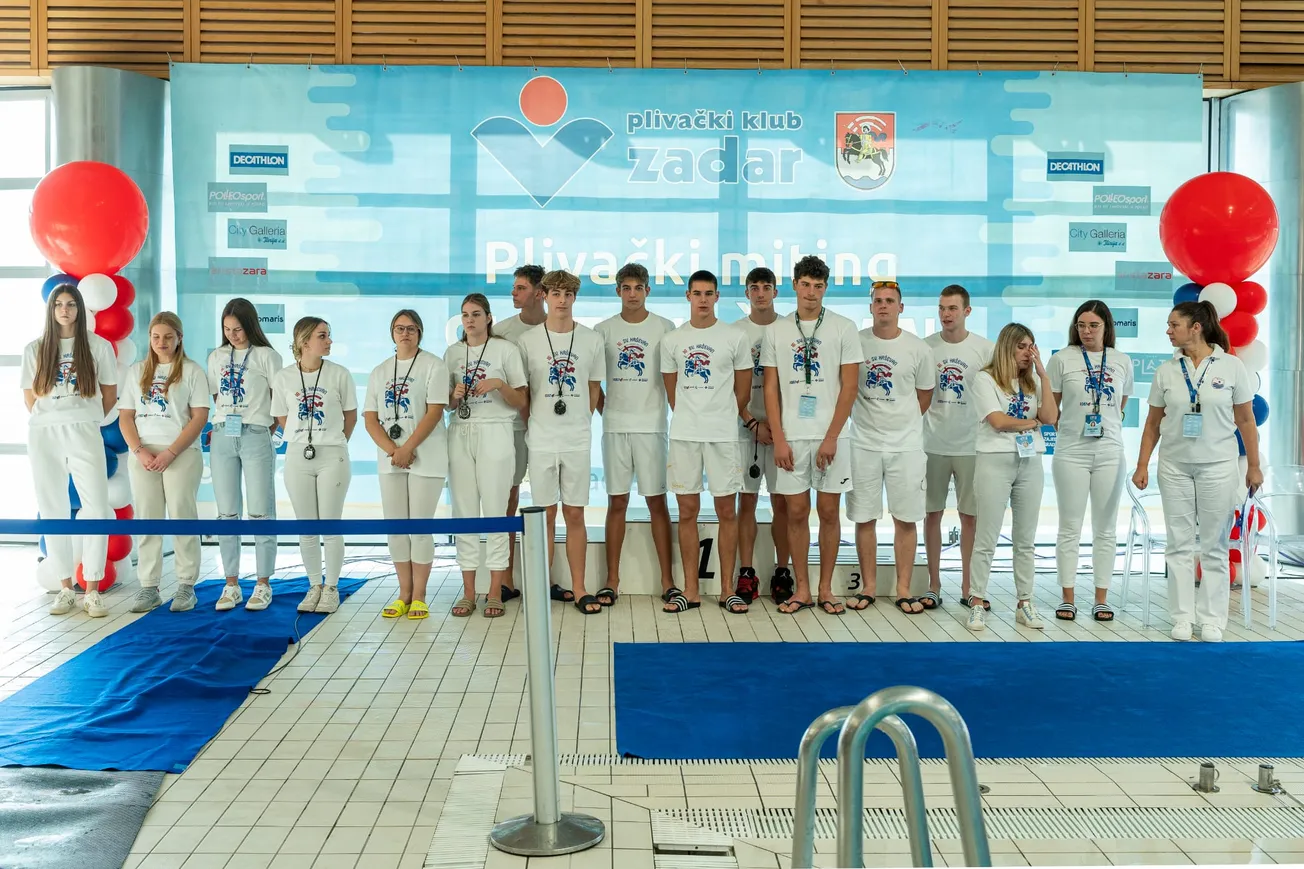 Plivački klub Zadar osvojio 11 medalja na 16. međunarodnom mitingu “Sveti Krševan”