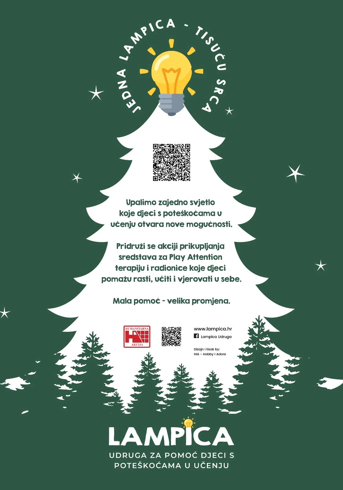 Udruga Lampica pokrenula humanitarnu akciju „Jedna lampica – tisuću srca!“