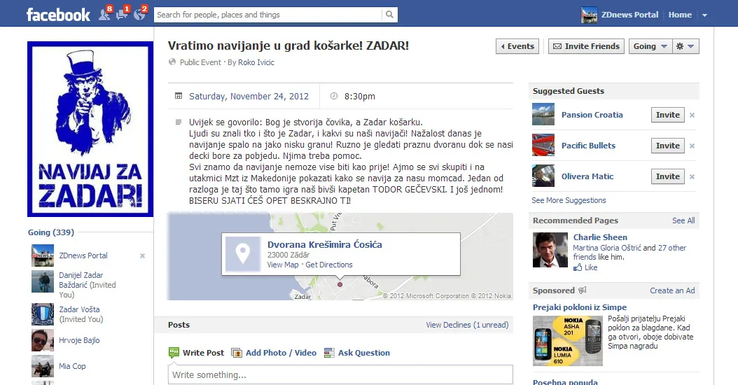 Inicijativu “Vratimo navijanje u grad košarke! ZADAR!” podržao i Boro Poštar