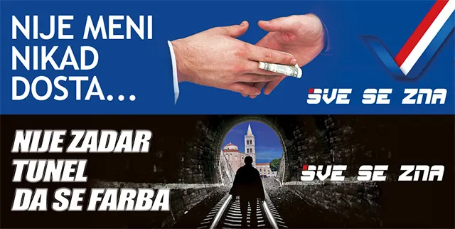 NOVI GAF ŠEFA HDZ-OVE KAMPANJE: HDZ se prepoznao u korupciji i farbanju tunela