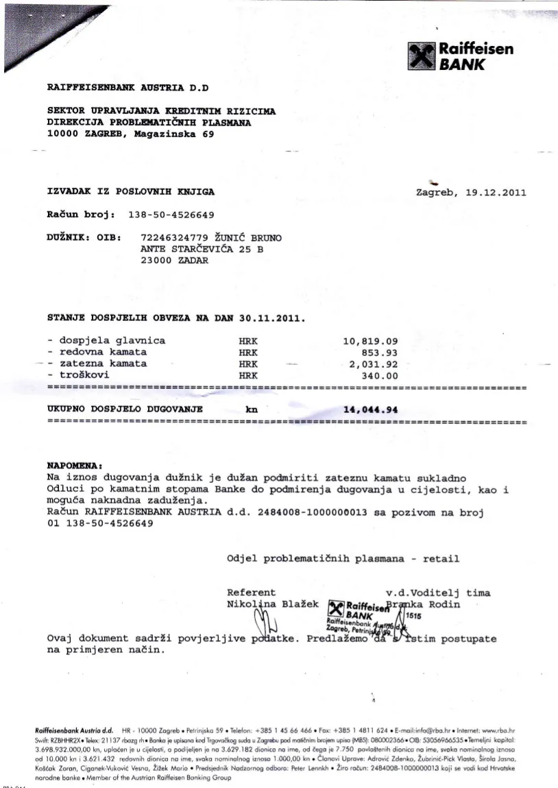 NEVJEROJATNO – Obitelji iz Zadra prijeti deložacija zbog 14 000 kuna banci