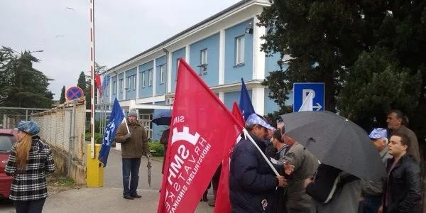 Prosvjed podrške radnicima Naute