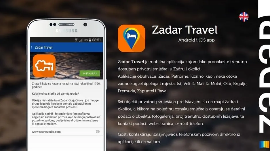 ZADAR TRAVEL I RENTLIO Vrhunske aplikacije koje unaprijeđuju turizam