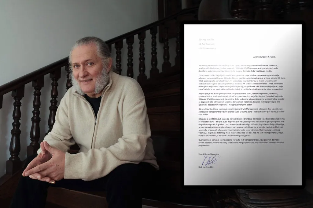 PRIOPĆENJE: Ivan Žilić pozvao predstavnike KK Zadar i Tornada u Luxembourg u svom trošku!