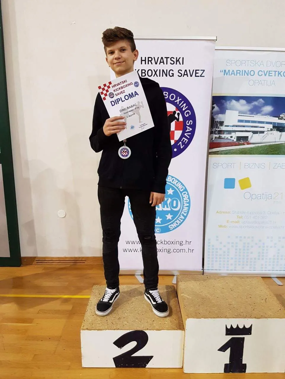 Dino Babac iz Kickboxing kluba sv. Zoilo Zadar postao viceprvak države!